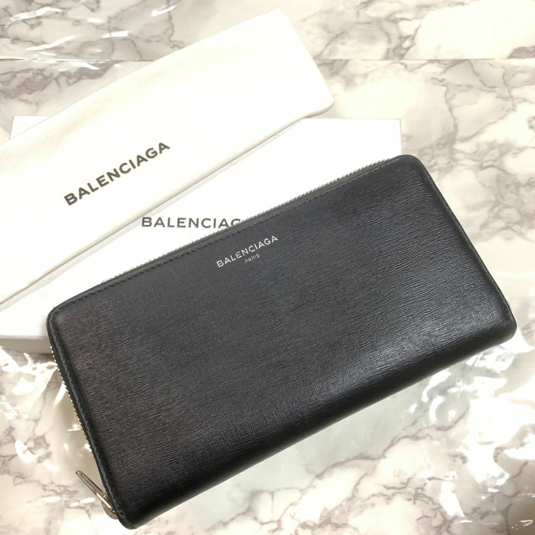 新品箱付き Balenciaga バレンシアガ ジッパー長財布