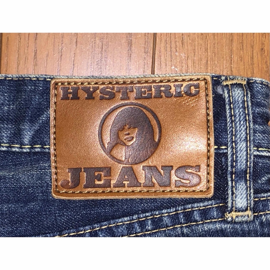 HYSTERIC GLAMOUR(ヒステリックグラマー)のM 良品 HYSTERIC GLAMOUR ダメージデニム ダメージジーンズ 青 レディースのパンツ(デニム/ジーンズ)の商品写真