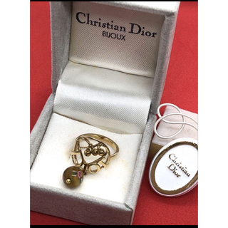 クリスチャンディオール(Christian Dior)のクリスチャンディオール リング　Diorロゴ指輪　サイズ 10~11号(リング(指輪))