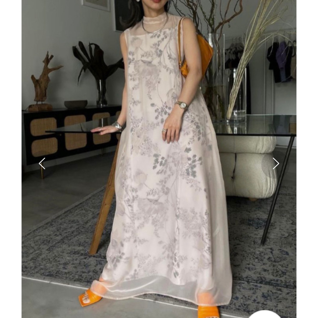 Ameri VINTAGE - 2WAY FLOWER LAYERED SHEER DRESSの通販 by mizzy's ...
