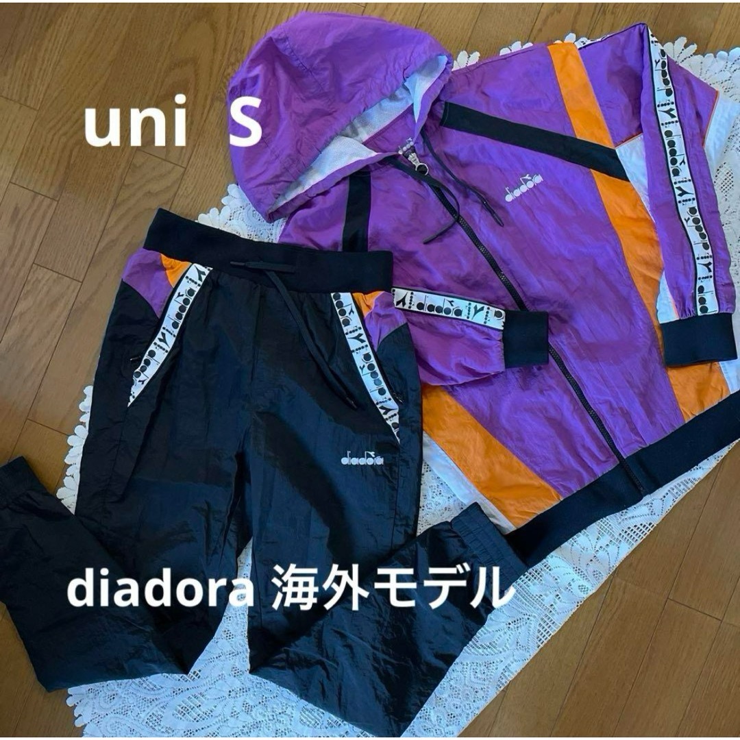 DIADORA(ディアドラ)のディアドラ　テニスウェアジャージセット　uni S 黒 スポーツ/アウトドアのテニス(ウェア)の商品写真