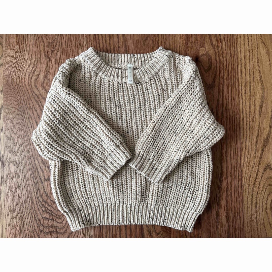 OAT  ‘Oat Fleck’ Chunky Knit 1-2y