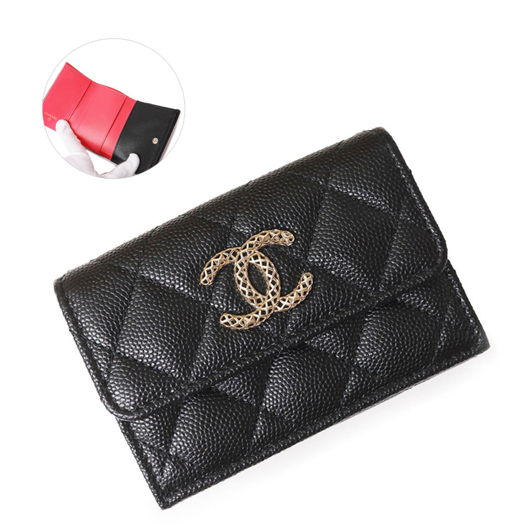 ✨CHANEL✨キャビアスキン ココマーク 財布