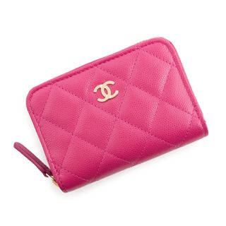 CHANEL シャネル クラッチバッグ カードケース コインケース ココマーク レザー 27番台（2018-2019年製） レッド シルバー金具 未使用品