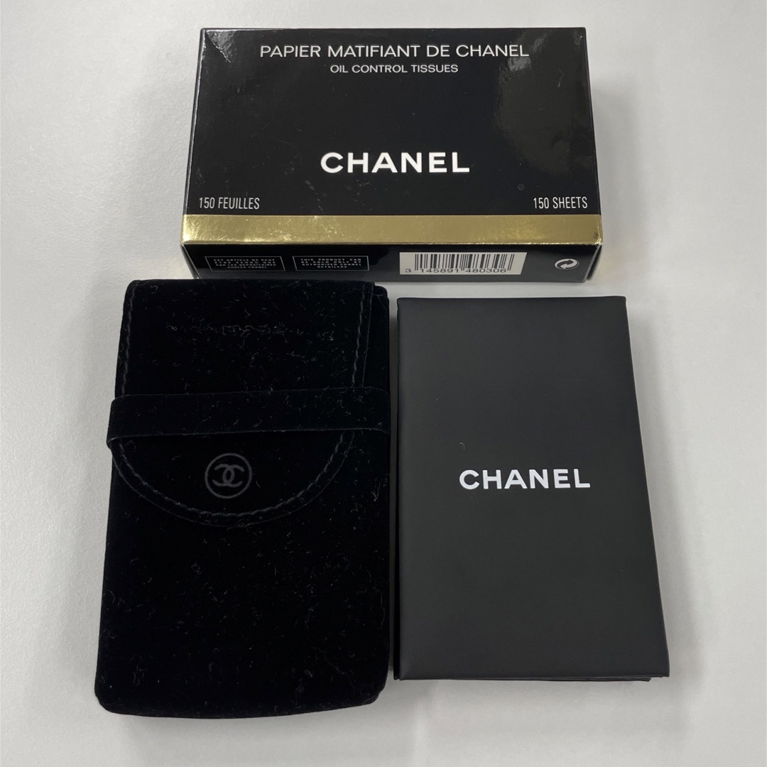 CHANEL(シャネル)の〈CHANEL〉ミラー付き　あぶらとり紙 コスメ/美容のメイク道具/ケアグッズ(あぶらとり紙)の商品写真