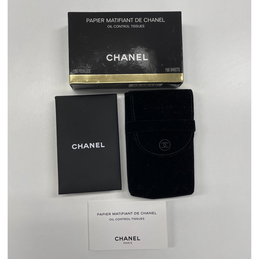 CHANEL(シャネル)の〈CHANEL〉ミラー付き　あぶらとり紙 コスメ/美容のメイク道具/ケアグッズ(あぶらとり紙)の商品写真