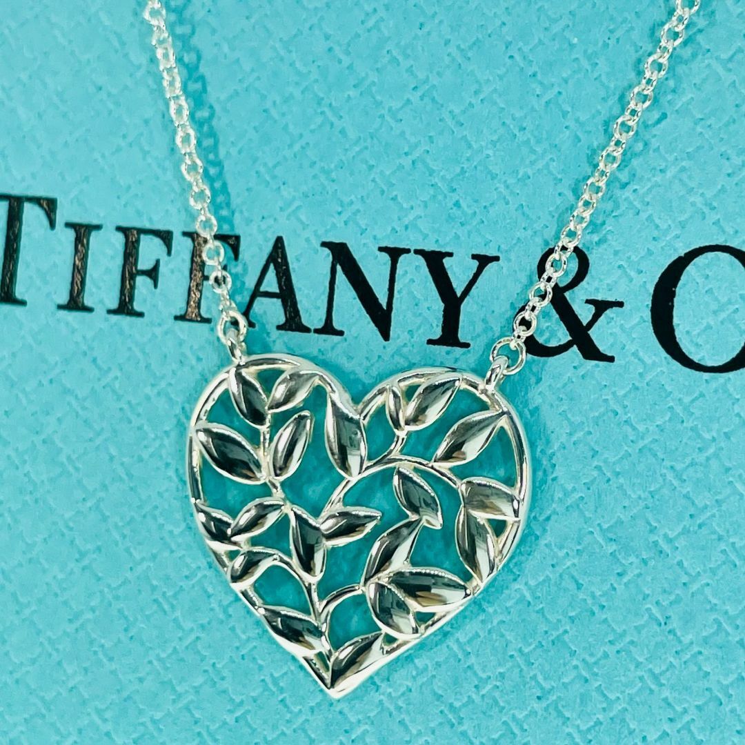 【匿名配送】Tiffany \u0026 Co.ティファニー　リーフ　ネックレス　❤︎