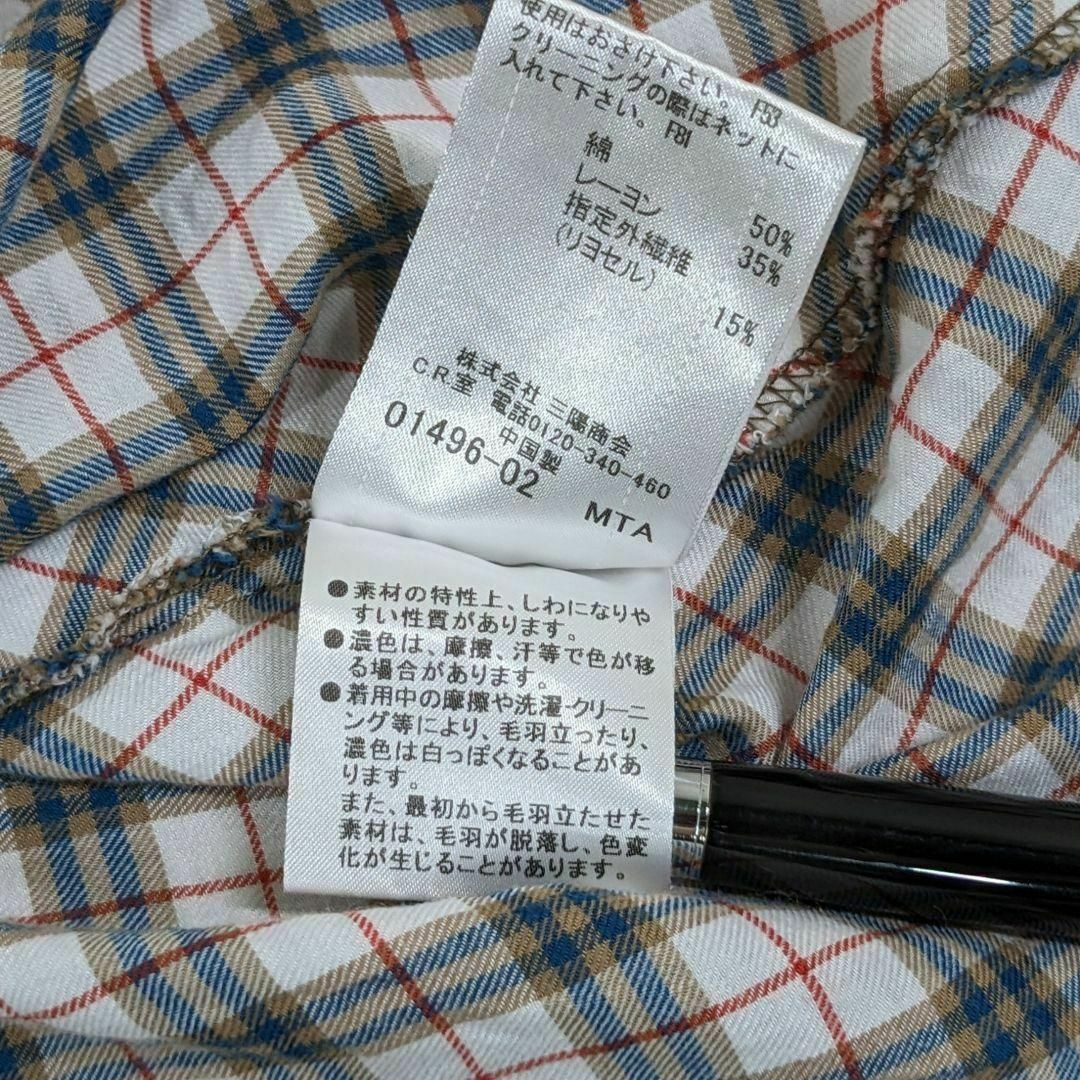 【バーバリー】トップス チュニック ノヴァチェック 38 M 美品