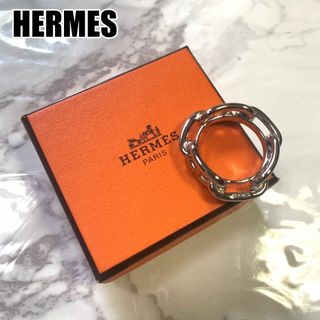 エルメス(Hermes)のエルメス スカーフリング シルバー 箱付き HERMES  #B294(その他)