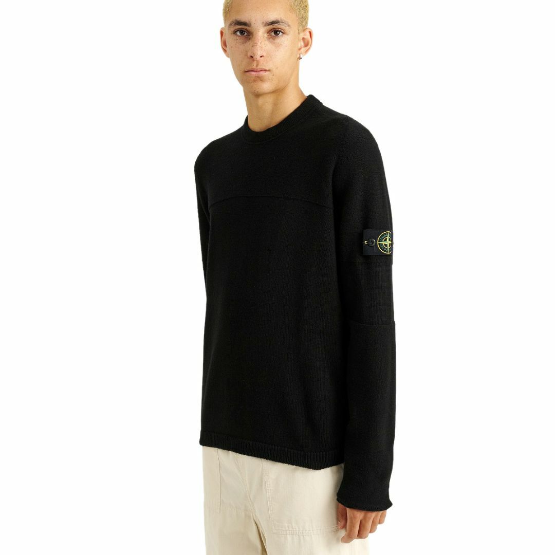 STONE ISLAND(ストーンアイランド)の送料無料 20 STONE ISLAND ストーンアイランド 7915524A3 V0029 ブラック ニット セーター size XL メンズのトップス(ニット/セーター)の商品写真