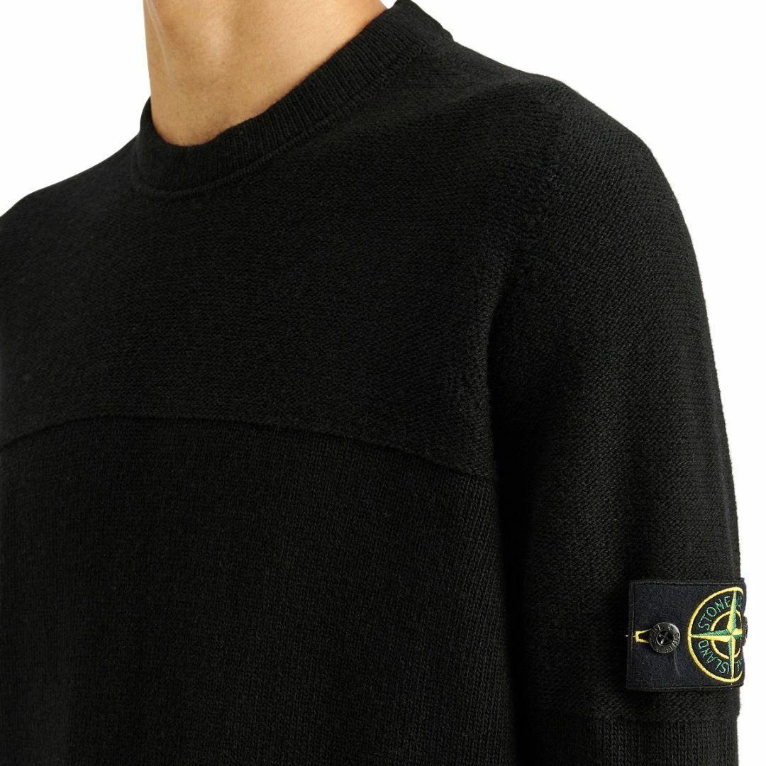 STONE ISLAND(ストーンアイランド)の送料無料 20 STONE ISLAND ストーンアイランド 7915524A3 V0029 ブラック ニット セーター size XL メンズのトップス(ニット/セーター)の商品写真