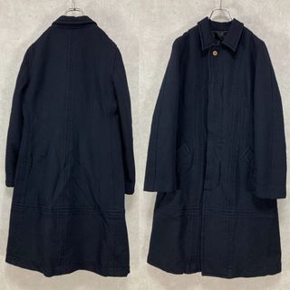 コムデギャルソン(COMME des GARCONS)のコムデギャルソン 製品染 縮絨ポリ ファスナーコート 濃紺L(その他)