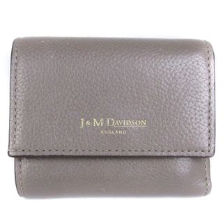 ジェイアンドエムデヴィッドソン(J&M DAVIDSON)のジェイ&エムデヴィッドソン ウォレット 財布 三つ折り グレージュ ■SM1(財布)