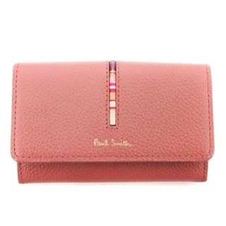 ポールスミス(Paul Smith)のポールスミス カードケース 名刺入れ フラップ ロゴ レザー ピンク ■SM1 (名刺入れ/定期入れ)