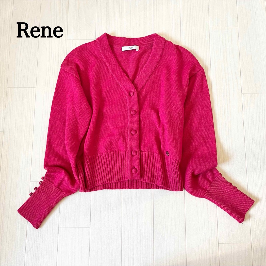 René - Rene ルネ ウールニットボタンカーディガン 6132461 2021年商品