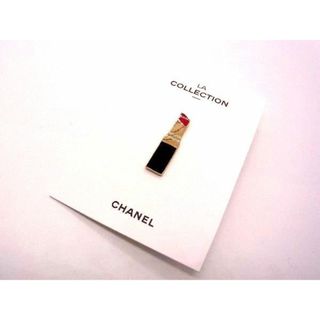 シャネル(CHANEL)の■極美品■ CHANEL シャネル リップモチーフ ピンバッチ ピンブローチ アクセサリー レディース ブラック系×ゴールド系 DD8258(ブローチ/コサージュ)