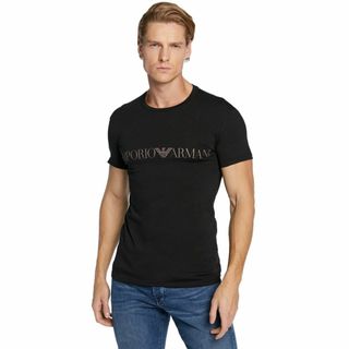 エンポリオアルマーニ(Emporio Armani)の送料無料 68 EMPORIO ARMANI エンポリオアルマーニ 111035 2F729 ブラック Tシャツ ロゴ 半袖 size M(Tシャツ/カットソー(半袖/袖なし))