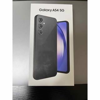 エーユー(au)のau Galaxy A54 5G 「simフリー」オーサム グラファイト(スマートフォン本体)