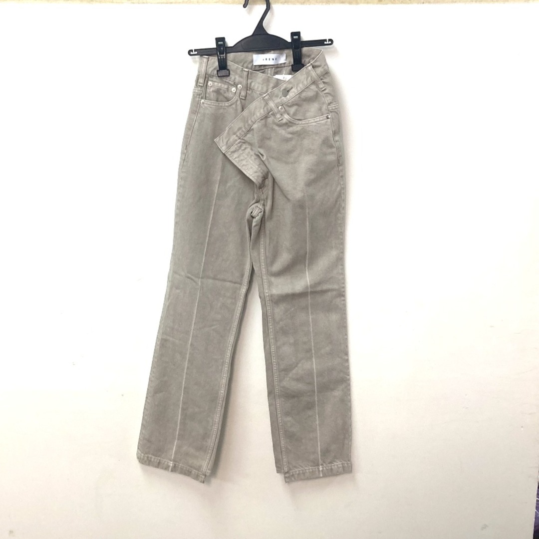 アイレネ IRENE Trousers Denim 21A88011 パンツ ボトムス 長ズボン デニム アパレル デニムパンツ コットン ベージュ 未使用 レディースのパンツ(デニム/ジーンズ)の商品写真