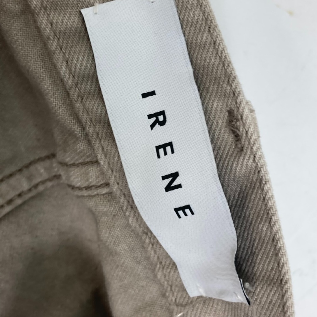 アイレネ IRENE Trousers Denim 21A88011 パンツ ボトムス 長ズボン デニム アパレル デニムパンツ コットン ベージュ 未使用 レディースのパンツ(デニム/ジーンズ)の商品写真