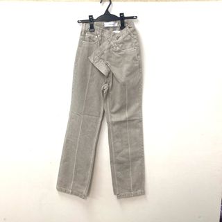 アイレネ IRENE Trousers Denim 21A88011 パンツ ボトムス 長ズボン デニム アパレル デニムパンツ コットン ベージュ 未使用(デニム/ジーンズ)