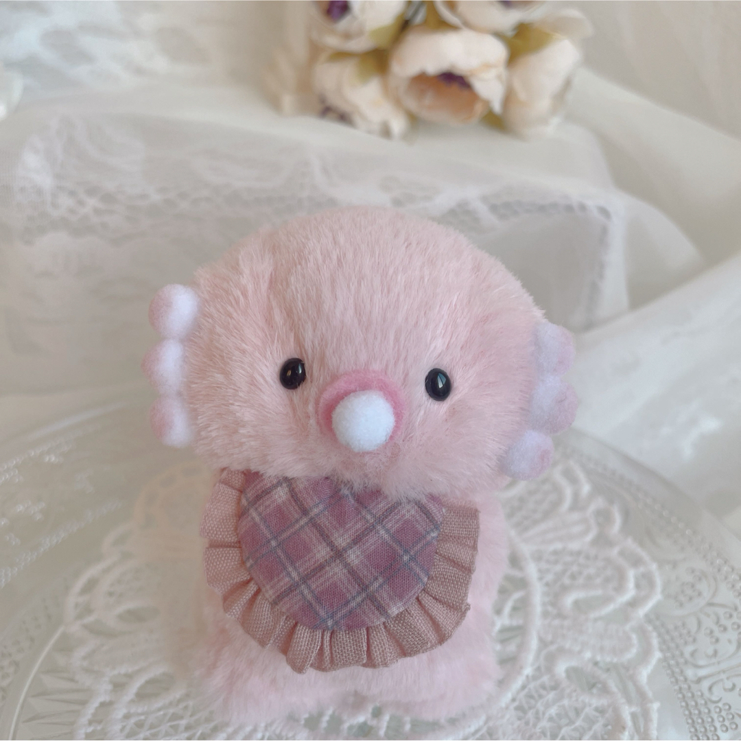 ⁂新シリーズ⁂ ハンドメイドぬいぐるみ　ばぶりぃず　ベビーウーパールーパーちゃん