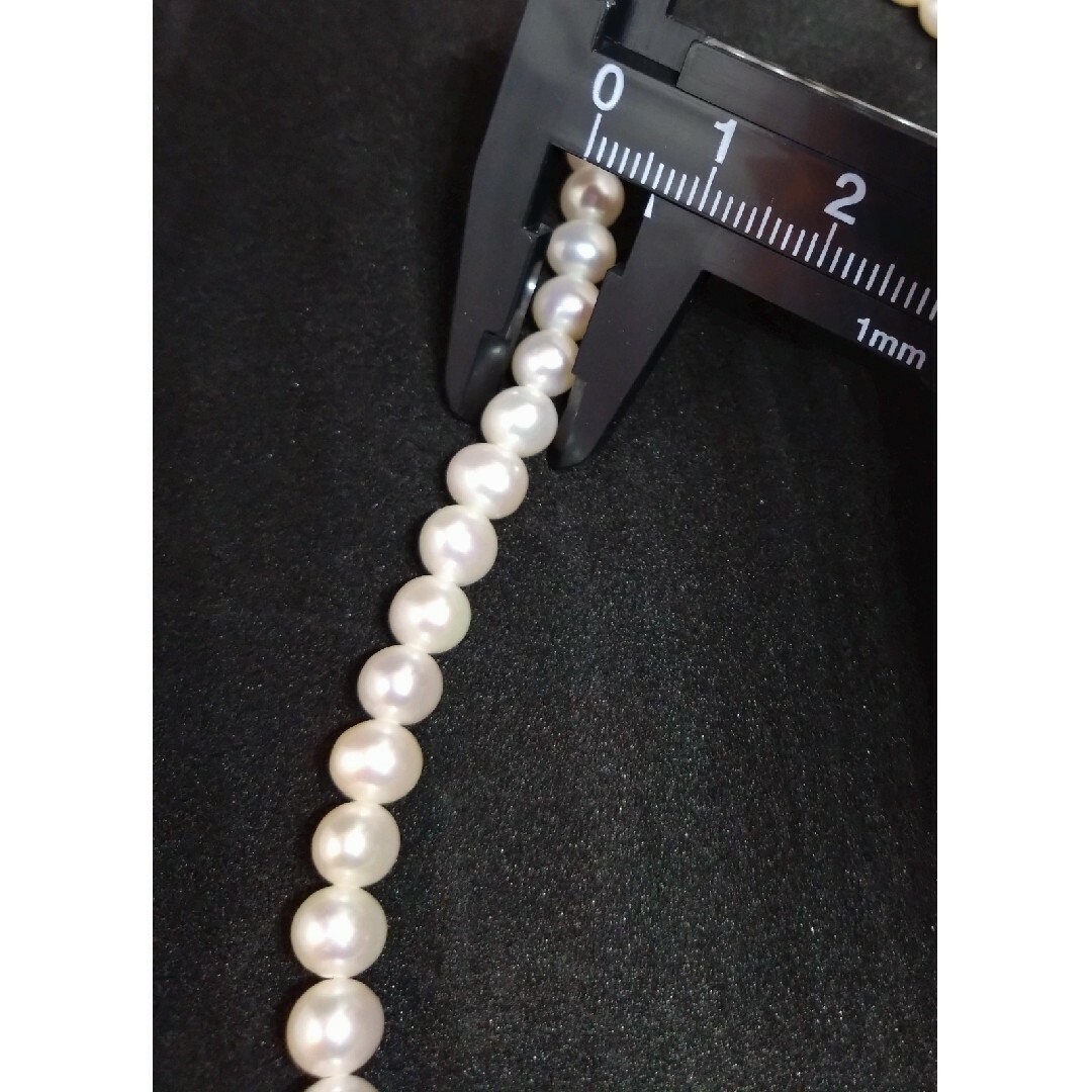 パールロングネックレス　真珠　90センチ レディースのアクセサリー(ネックレス)の商品写真