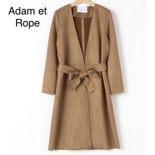 アダムエロぺ(Adam et Rope')のADAM ET ROPE フェイクスエードコート(ロングコート)