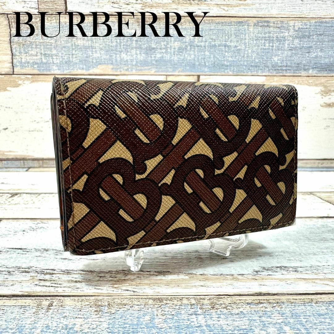 BURBERRY - BURBERRY バーバリー TBロゴ 3つ折り財布 コンパクト