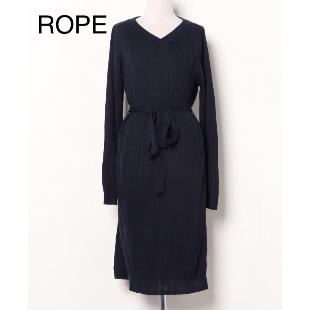 ROPE’(ロペ)のROPE リブニットワンピース レディースのワンピース(ロングワンピース/マキシワンピース)の商品写真