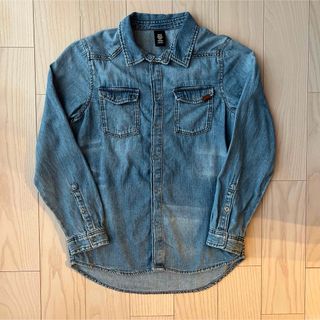 エイチアンドエム(H&M)の&DENIM byH&M デニム シャツ カーディガン 上着 130(ブラウス)