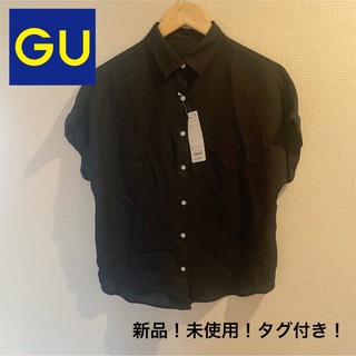 ジーユー(GU)の【新品・タグ付き】GU ／ エアリーシャツ（半袖）(シャツ/ブラウス(半袖/袖なし))