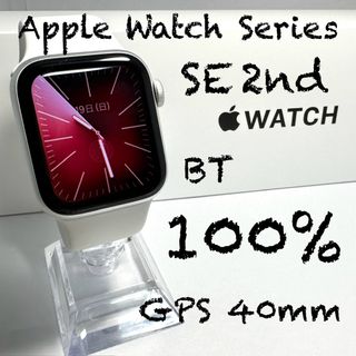 アップルウォッチ(Apple Watch)のApple Watch SE 第2世代　GPS 40mm BT100%(その他)