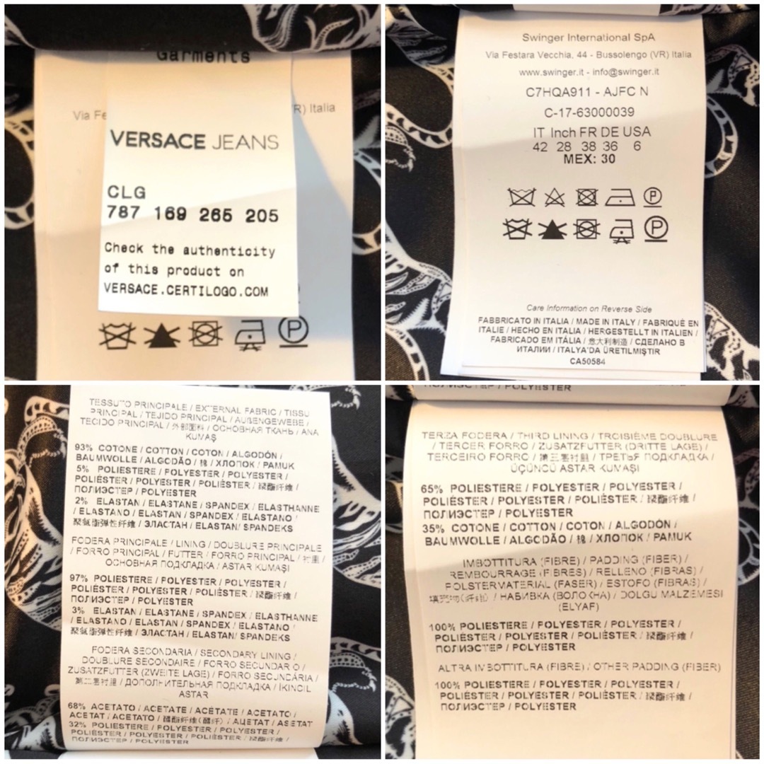 VERSACE(ヴェルサーチ)のVERSACE JEANS デニムコート /ジャケット 【新品】 メンズのジャケット/アウター(Gジャン/デニムジャケット)の商品写真