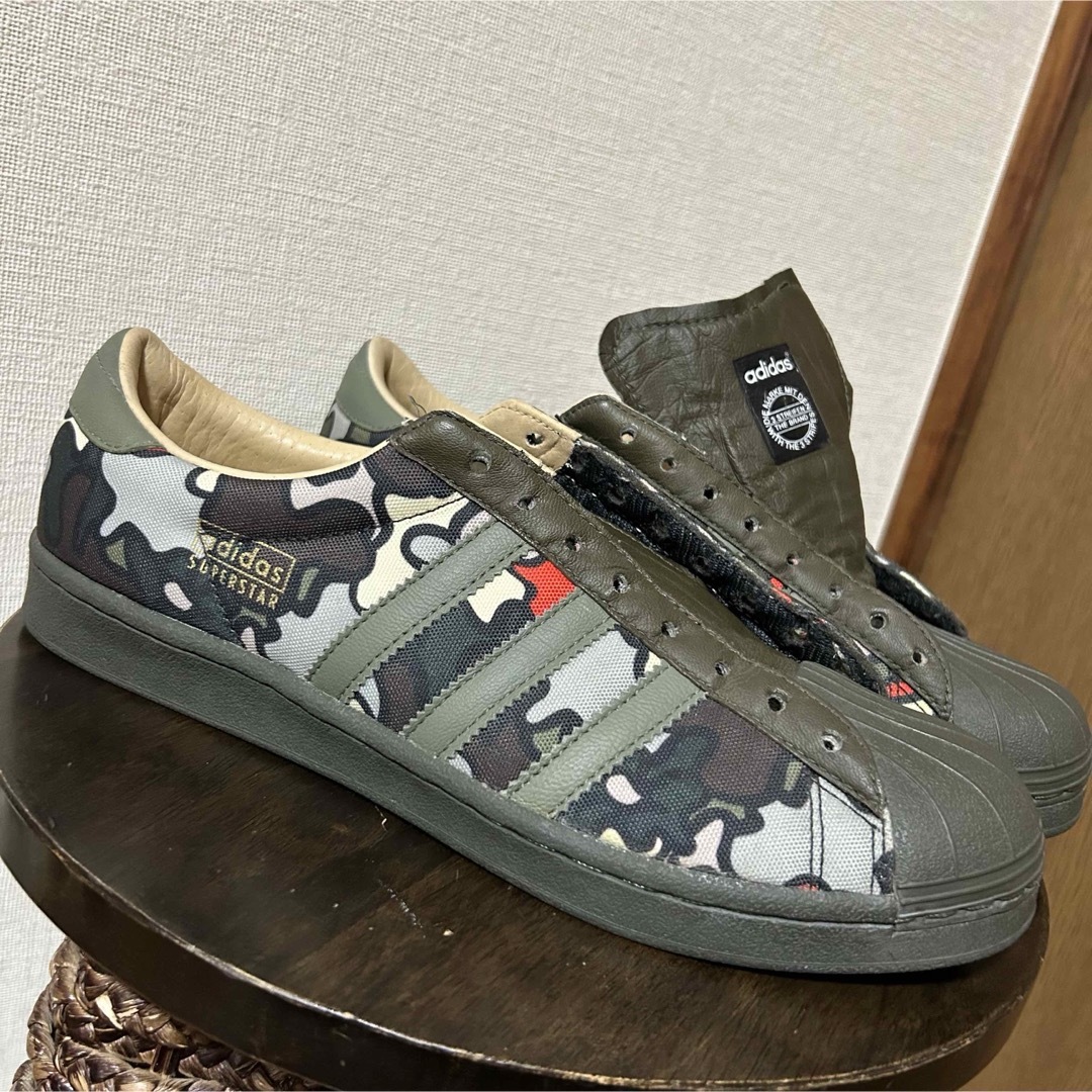 ちょい訳あり28.5cm！adidas Superstar Vin Lux迷彩