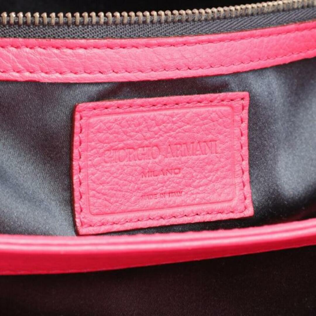 Giorgio Armani(ジョルジオアルマーニ)の ハンドバッグ レザー ピンクパープル レディースのバッグ(ハンドバッグ)の商品写真