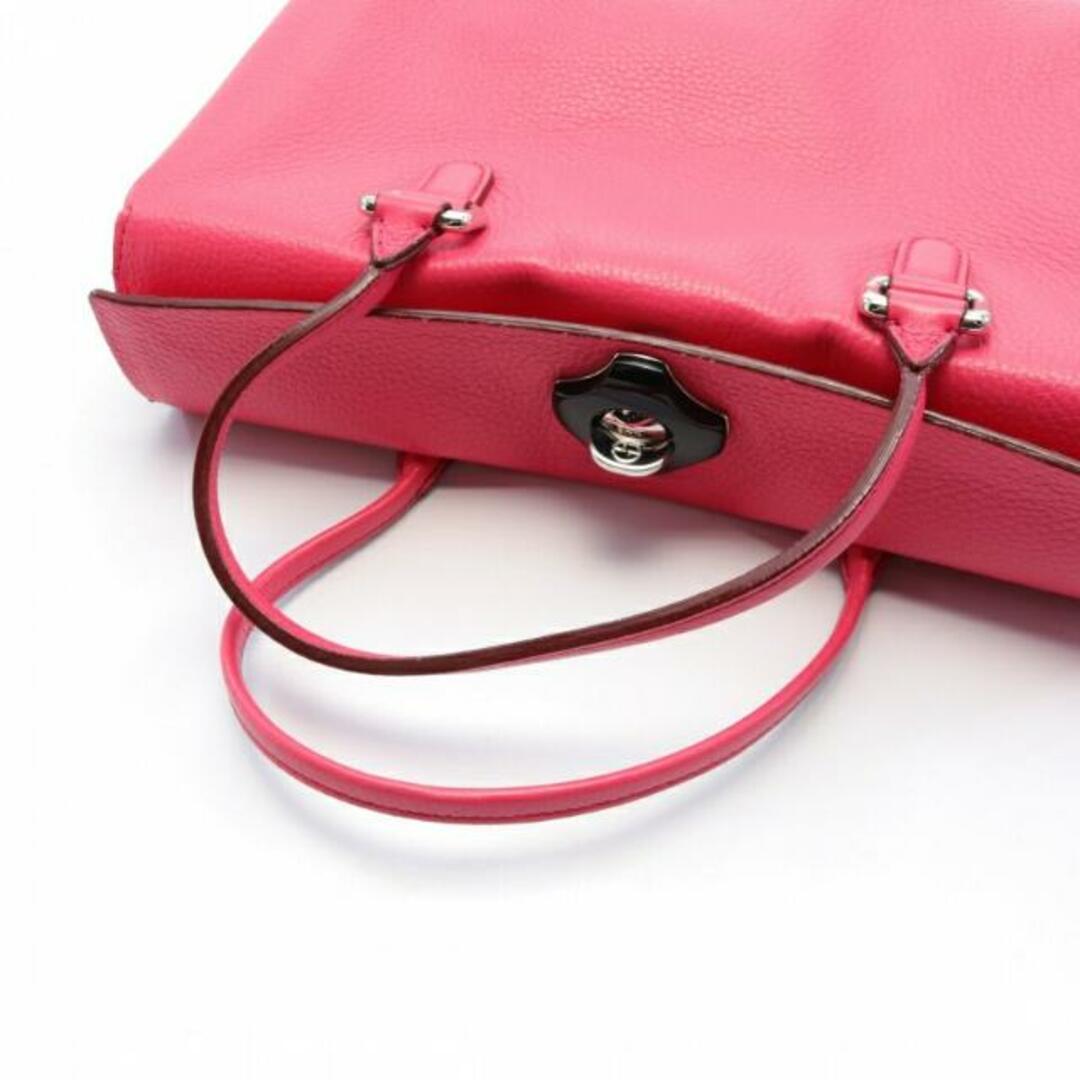 Giorgio Armani(ジョルジオアルマーニ)の ハンドバッグ レザー ピンクパープル レディースのバッグ(ハンドバッグ)の商品写真