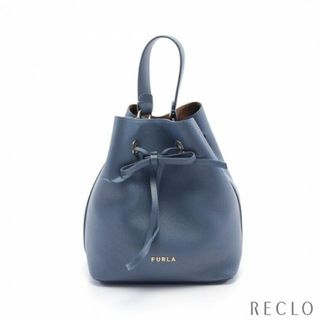 フルラ(Furla)のCOSTANZA MINI BUCKET ハンドバッグ レザー ブルーグレー(ハンドバッグ)