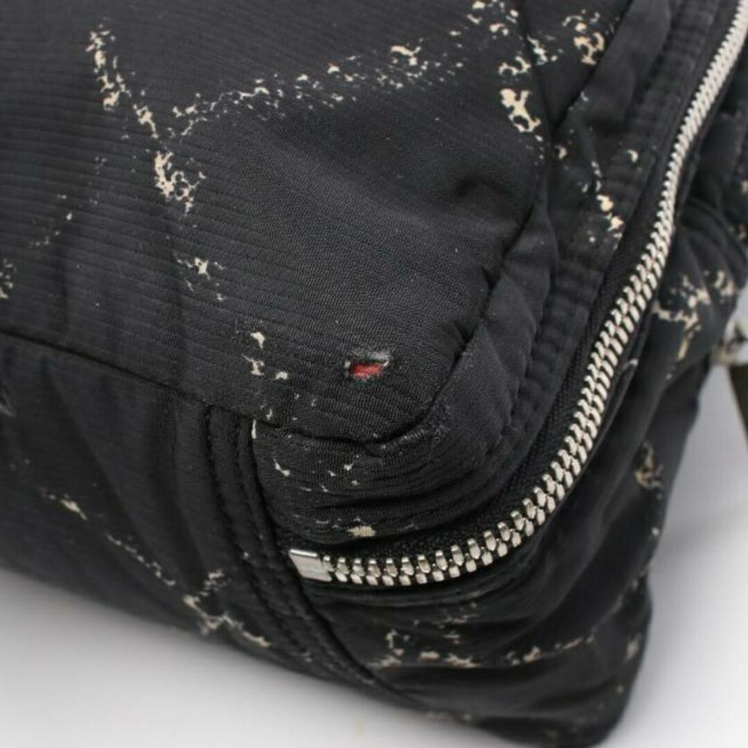 CHANEL(シャネル)の旧トラベルライン ハンドバッグ ナイロン ブラック ホワイト シルバー金具 レディースのバッグ(ハンドバッグ)の商品写真