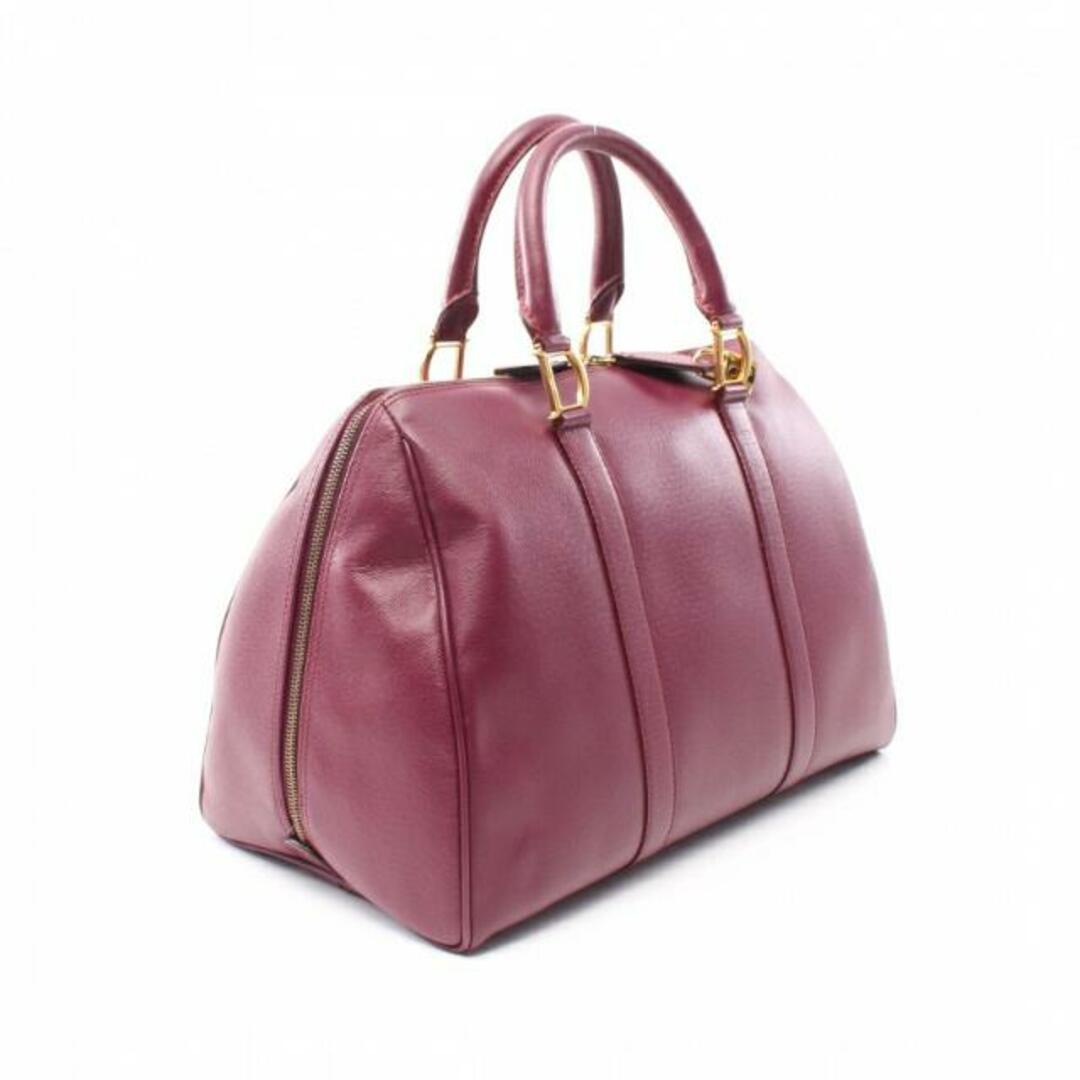 Christian Dior(クリスチャンディオール)の ハンドバッグ ミニボストンバッグ レザー ボルドー レディースのバッグ(ハンドバッグ)の商品写真