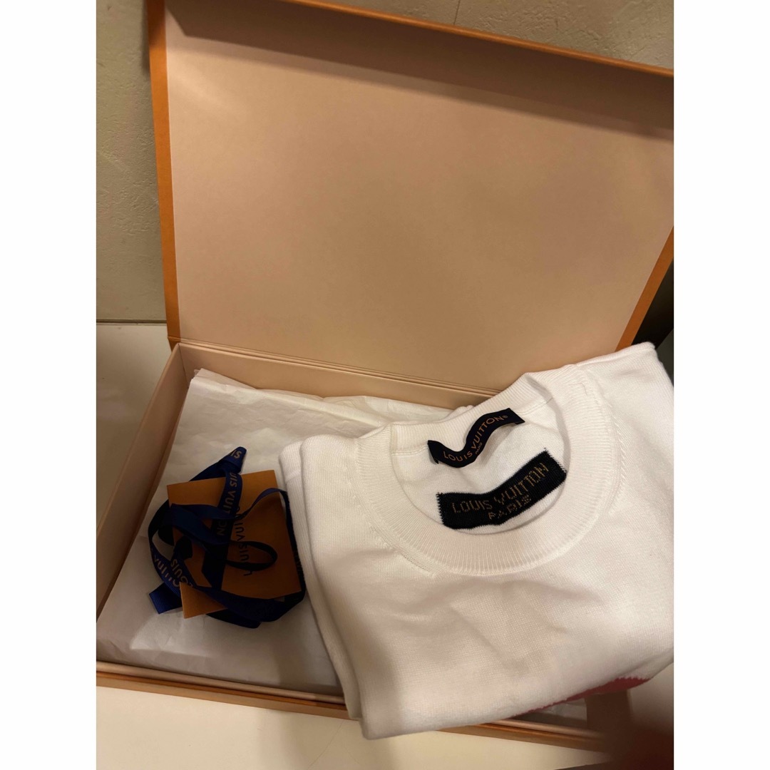 LOUIS VUITTON(ルイヴィトン)の VUITTON ヴィトン クルーネック Tシャツ 半袖 ニット ロゴ メンズ  メンズのトップス(Tシャツ/カットソー(半袖/袖なし))の商品写真