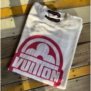 ルイヴィトン(LOUIS VUITTON)の VUITTON ヴィトン クルーネック Tシャツ 半袖 ニット ロゴ メンズ (Tシャツ/カットソー(半袖/袖なし))