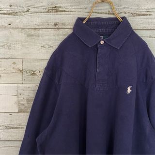 ポロラルフローレン(POLO RALPH LAUREN)のPOLO Ralph Lauren メンズ　長袖ポロシャツ　XL b4e(ポロシャツ)