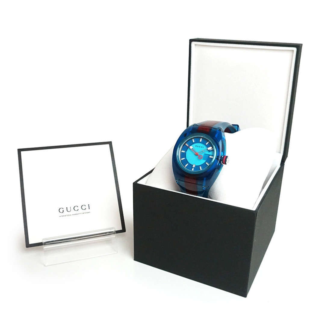 Gucci - グッチ シンク SYNC XXL クォーツ 腕時計 ラバー ブルー