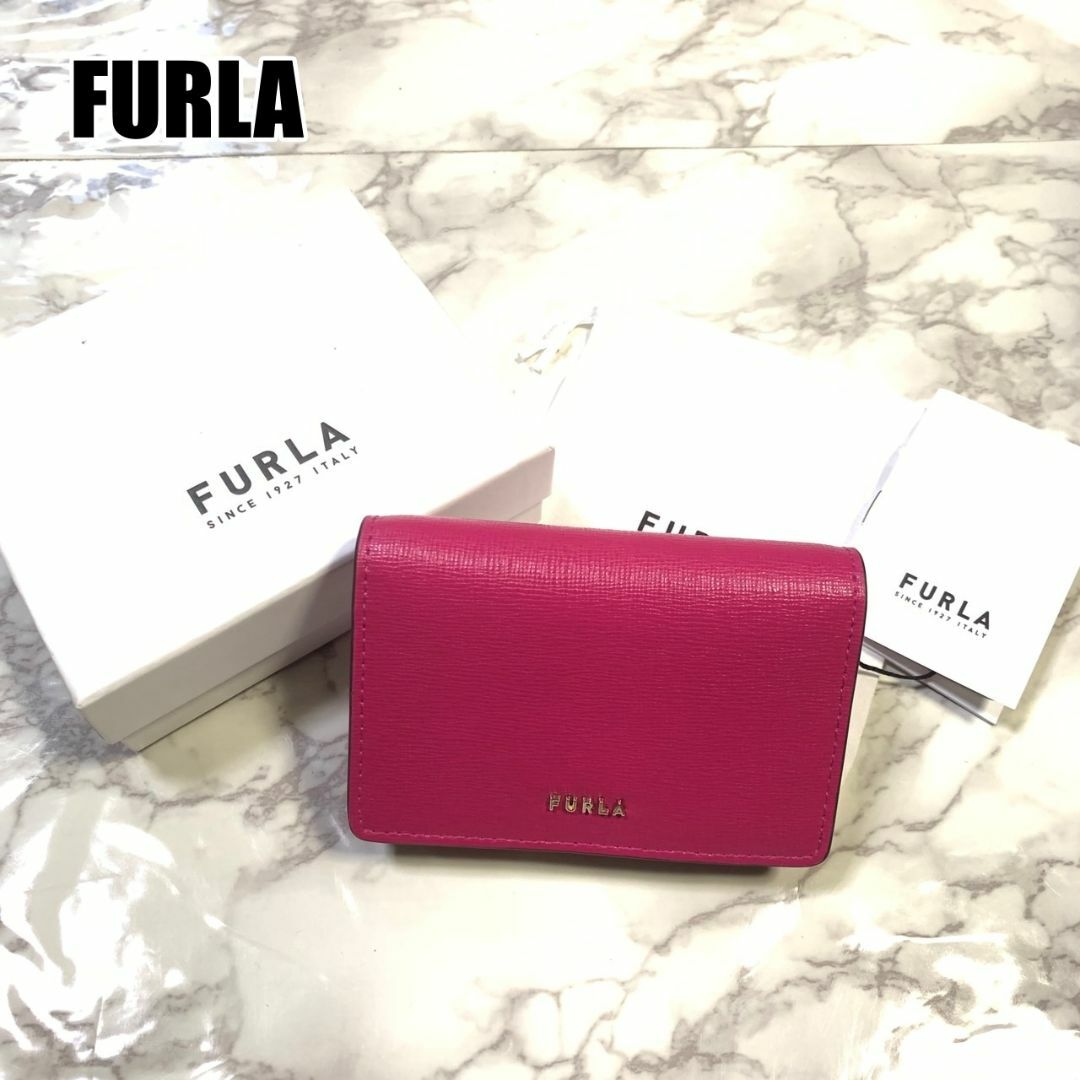 Furla(フルラ)のフルラ フューシャピンク ショッキングピンク レザー パスケース #B254 レディースのファッション小物(パスケース/IDカードホルダー)の商品写真