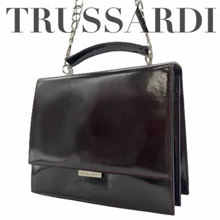 美品　Trussardi トラサルディ チェーンショルダーバッグ ハンドバッグ