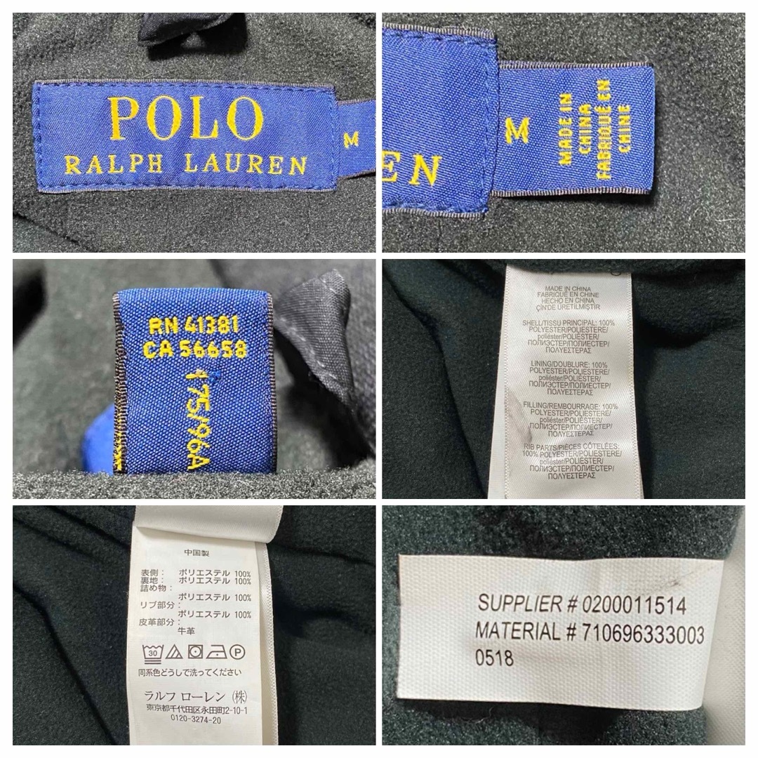 POLO RALPH LAUREN(ポロラルフローレン)のポロラルフローレン 肉厚ナイロンジャケット 裏地フリース フード付 M メンズのジャケット/アウター(ナイロンジャケット)の商品写真