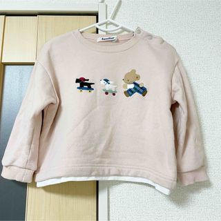 ファミリア(familiar)のfamiliar ファミリア トレーナー ピンク 90(Tシャツ/カットソー)