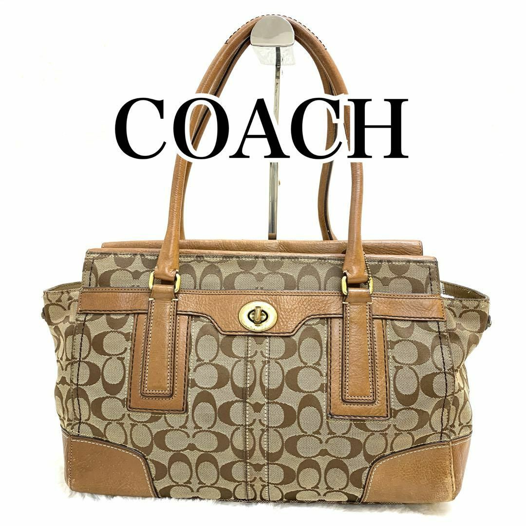 ＼お値下げ可能／【COACH】コーチレザーバッグ ゴールド金具