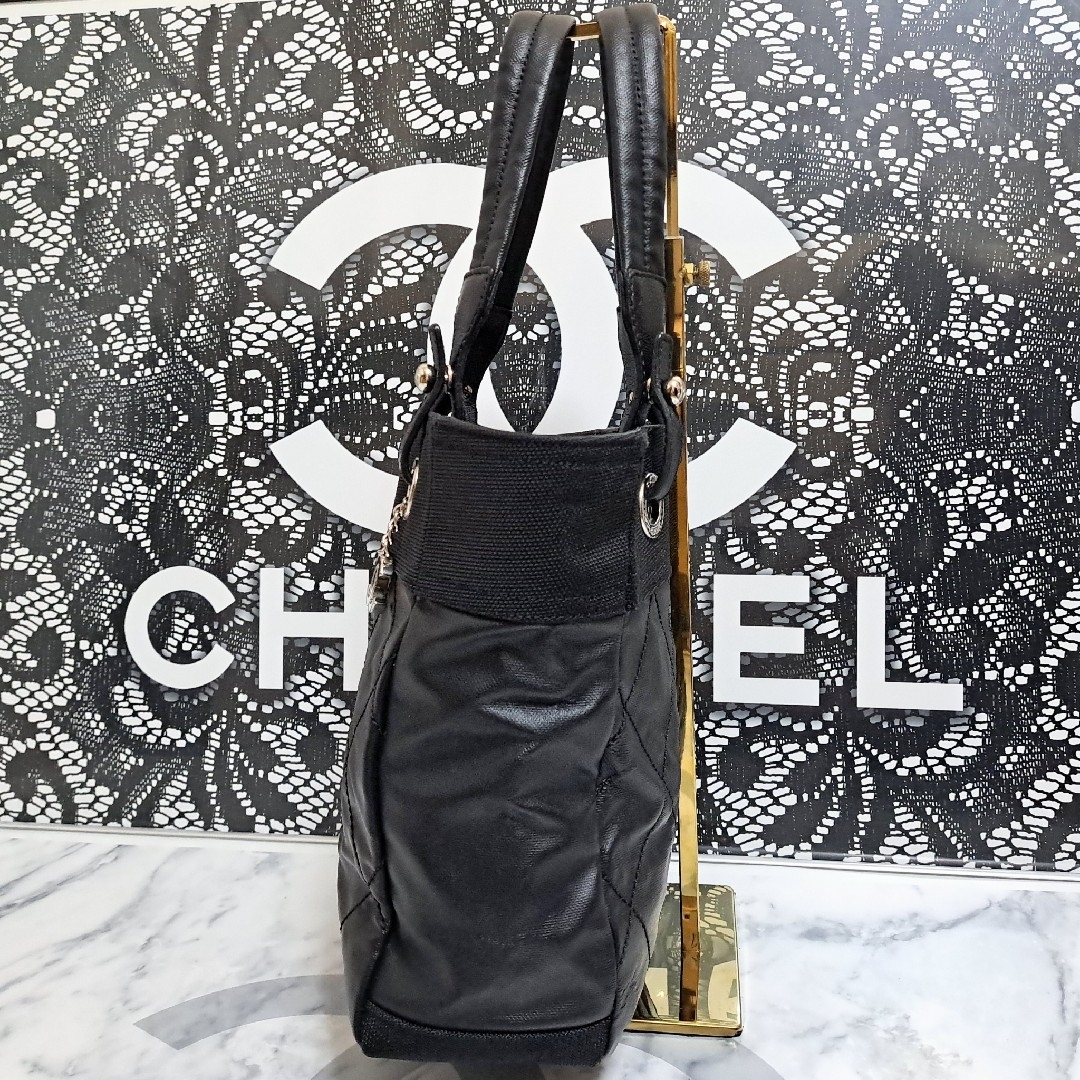 CHANEL - CHANEL トート バッグ パリビアリッツ 黒 ブラック ココ